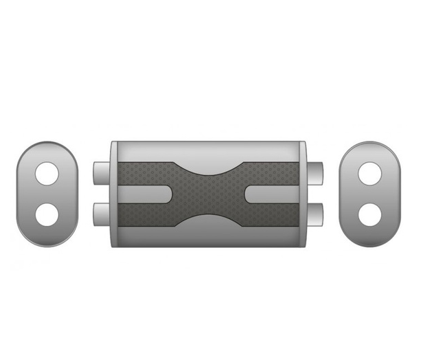 Silenciador con X-PIPE KF-02