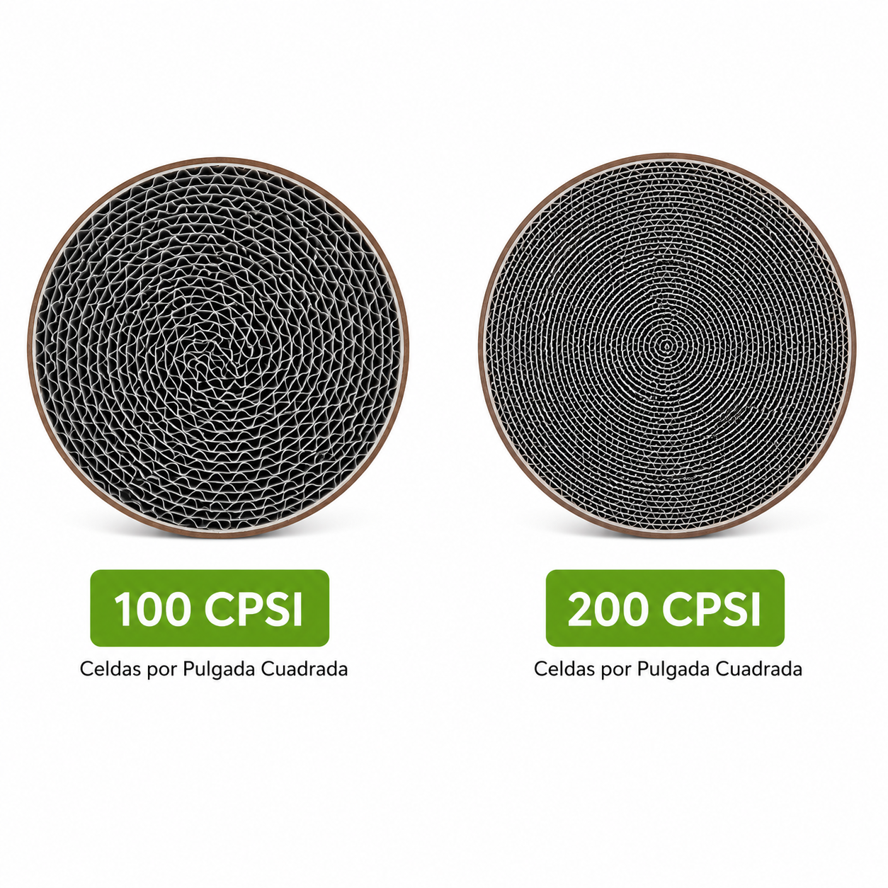 Catalizador Deportivo Universal 63,5 mm (2.5”) | Euro 3, Euro 4 y Euro 5 | 100 / 200 CPSI