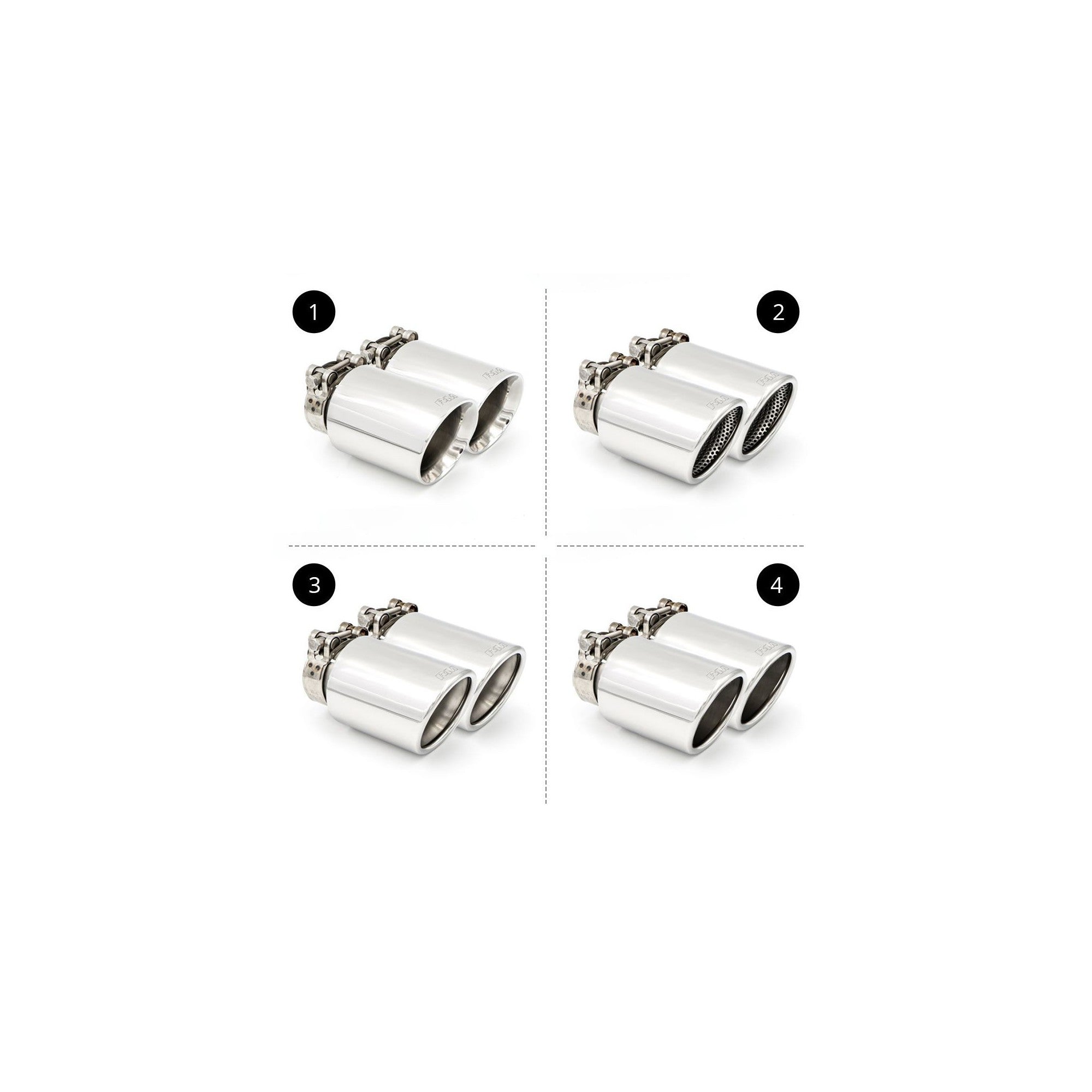 Sistema de escape trasero para MINI Cooper S F56 LCI JCW B48D