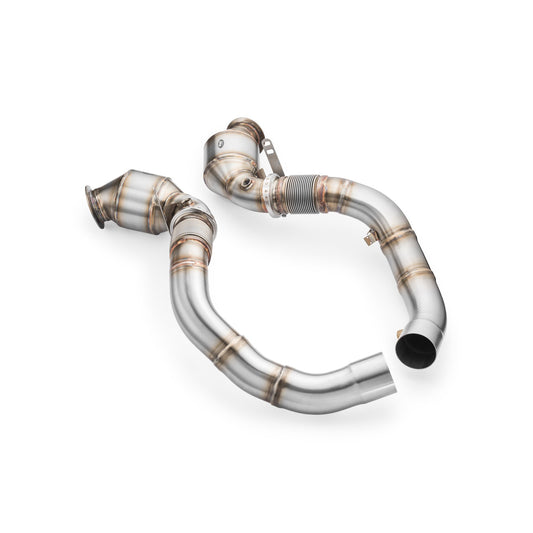 Downpipe BMW M5 F90 + Catalizador HJS 300 cpsi EURO 6 2017-2019