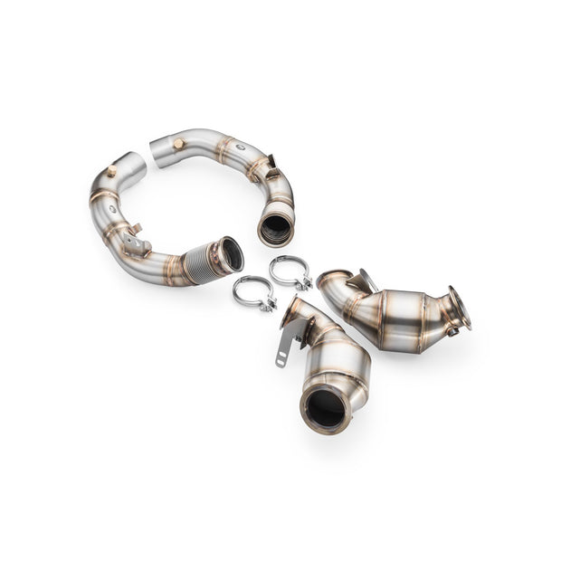 Downpipe BMW M5 F90 + Catalizador HJS 300 cpsi EURO 6 2017-2019