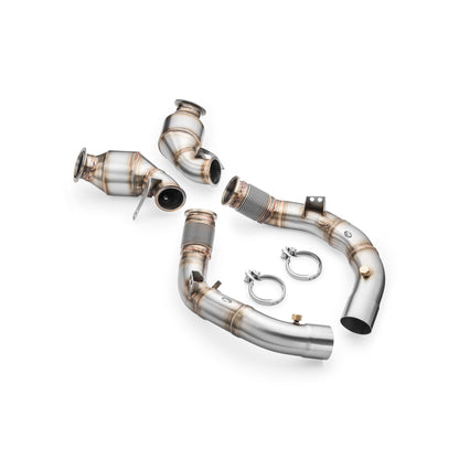 Downpipe BMW M5 F90 + Catalizador HJS 300 cpsi EURO 6 2017-2019