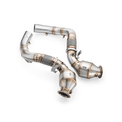 Downpipe BMW M5 F90 + Catalizador HJS 300 cpsi EURO 6 2017-2019