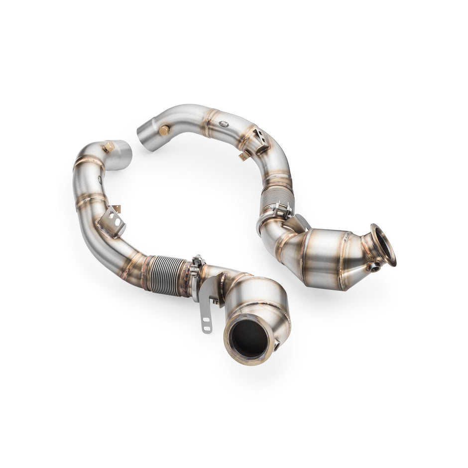 Downpipe BMW M8 F91 + Catalizador HJS 300 cpsi EURO 6 2017-(...)