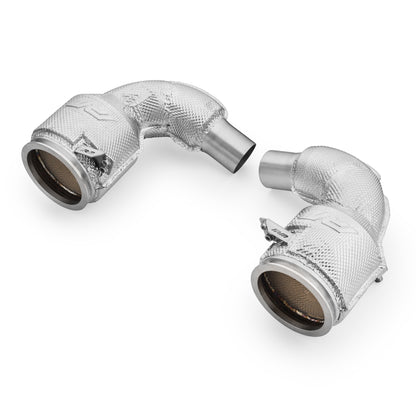 Downpipe Porsche 911 992 Turbo / Turbo S con catalizador y protección térmica